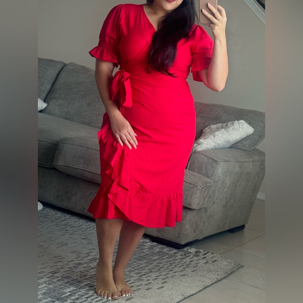 100% linen dress